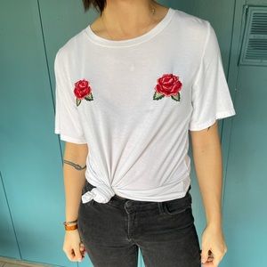 Embroidered tee